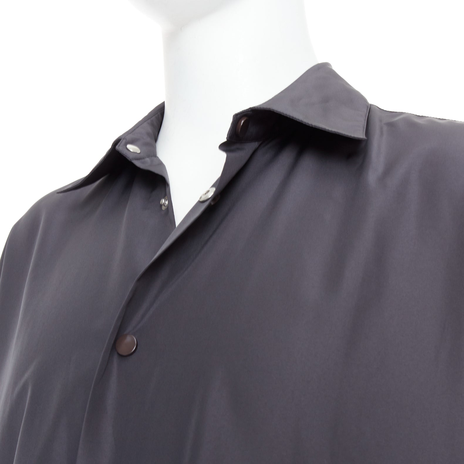 Bottega Veneta Grey Shell Jacket - Image 10