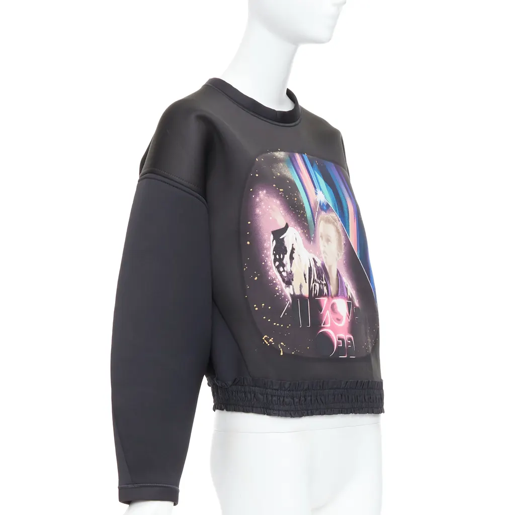 Balenciaga Sci-fi Print Top Black Polyester Very good - Inside View