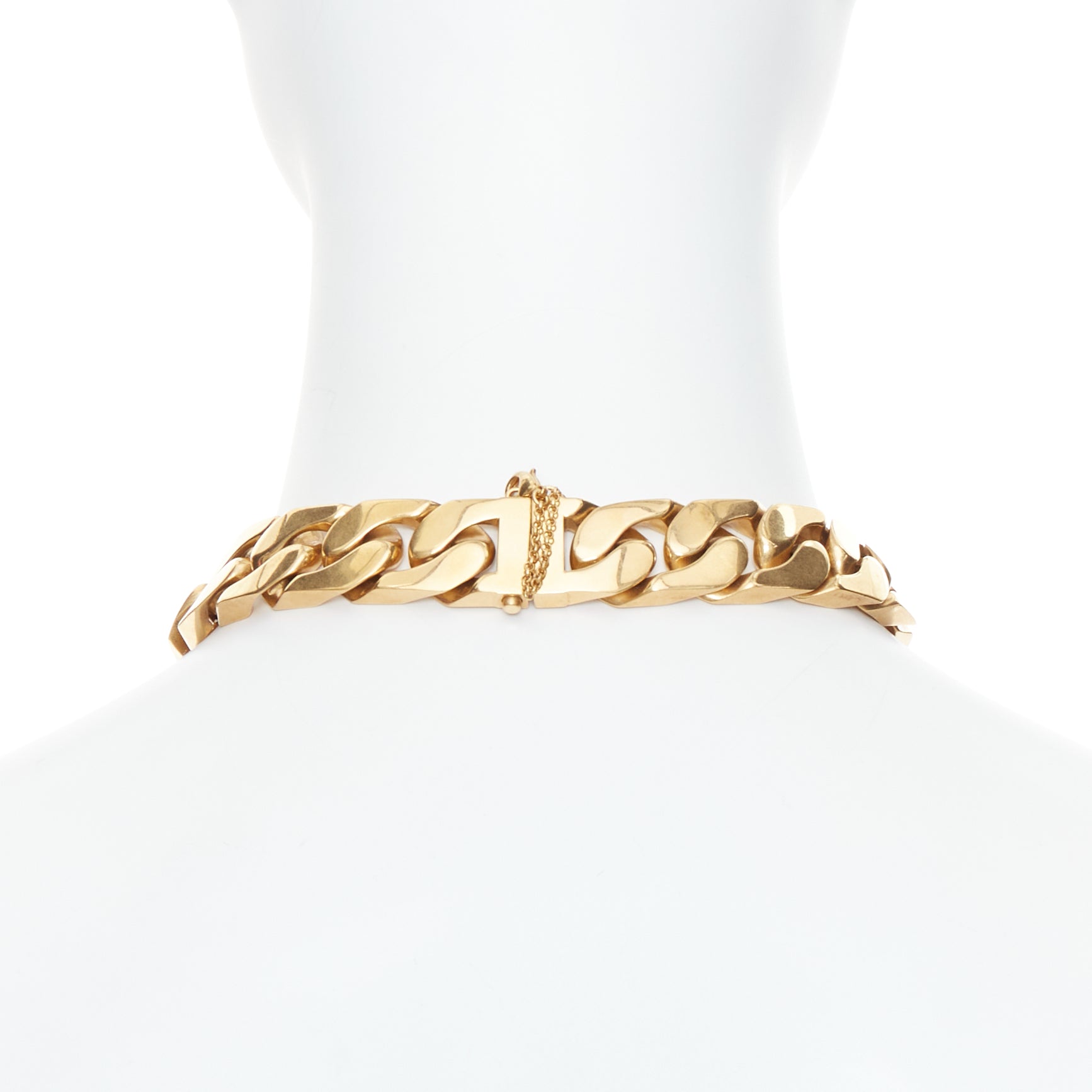 Celine Gold ID Choker - Side view