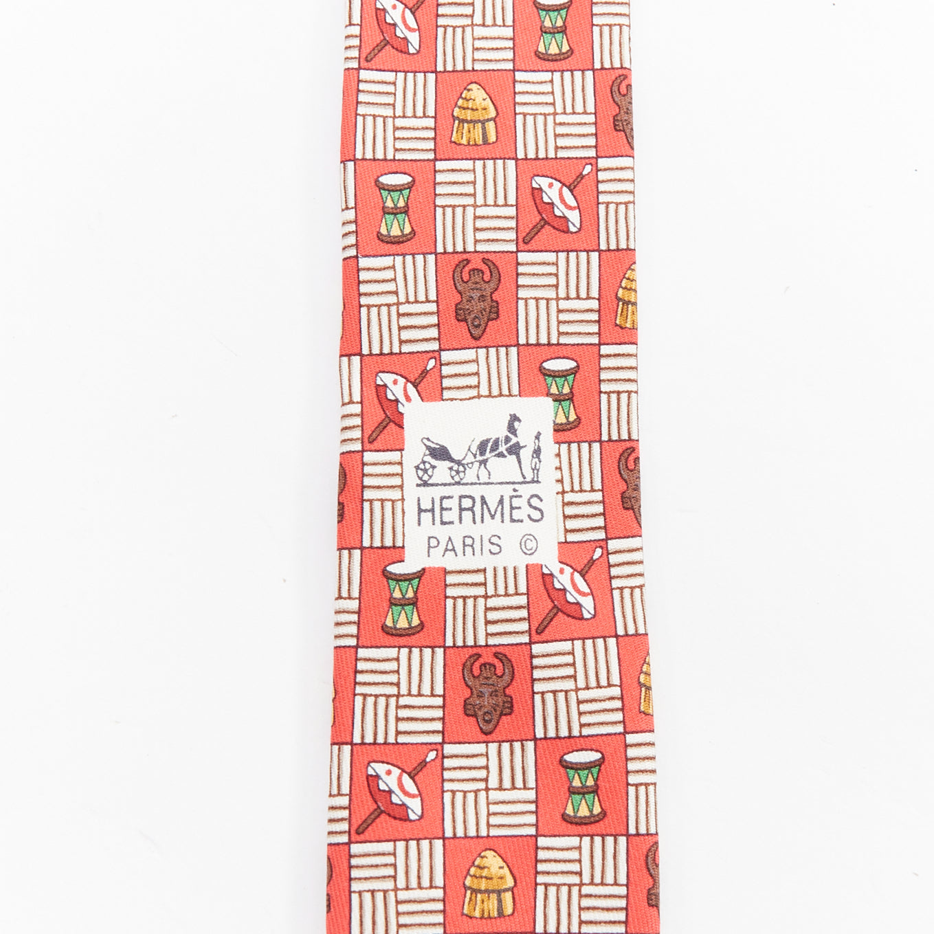 Hermès Aboriginal Mask Tie - Image 6