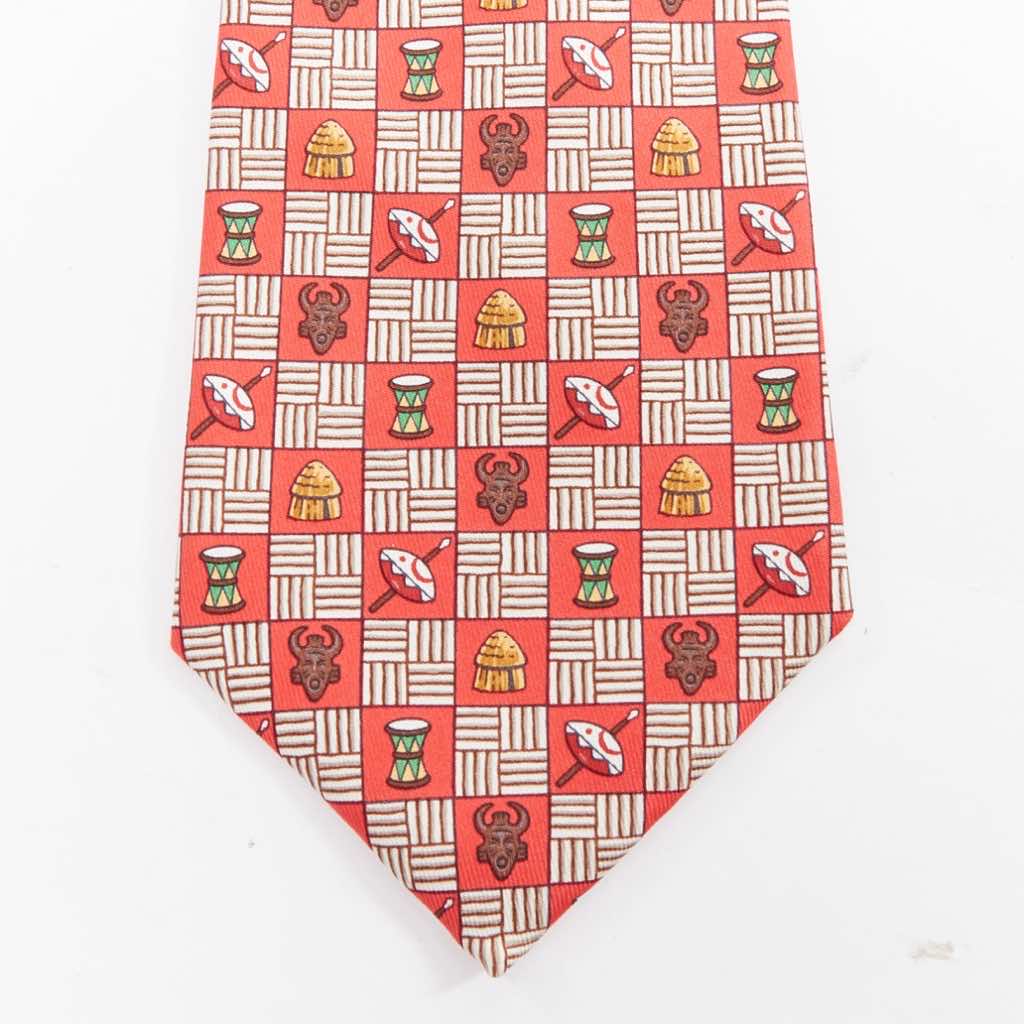 Hermès Aboriginal Mask Tie - 4