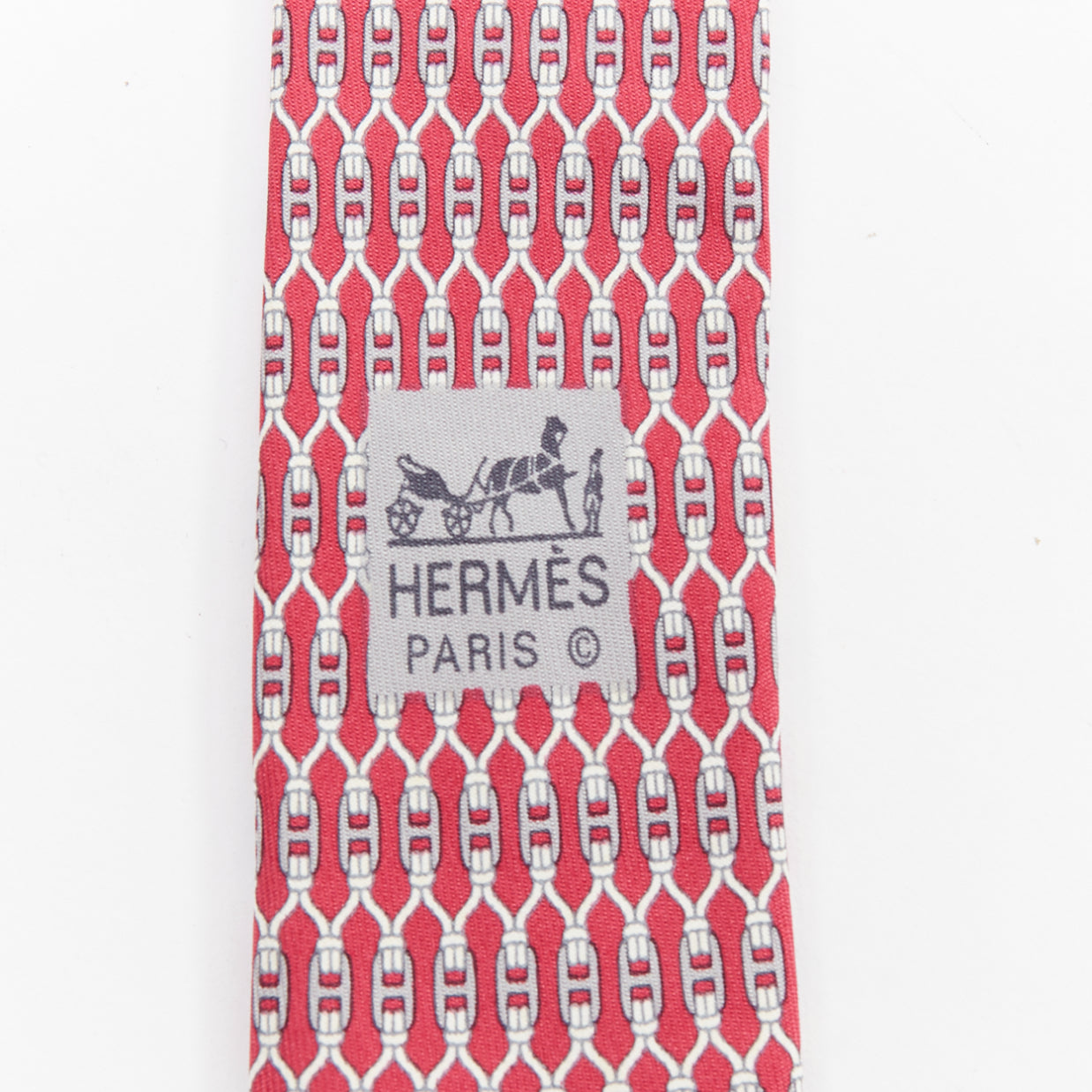 Hermès Signature H Chain Tie - 4