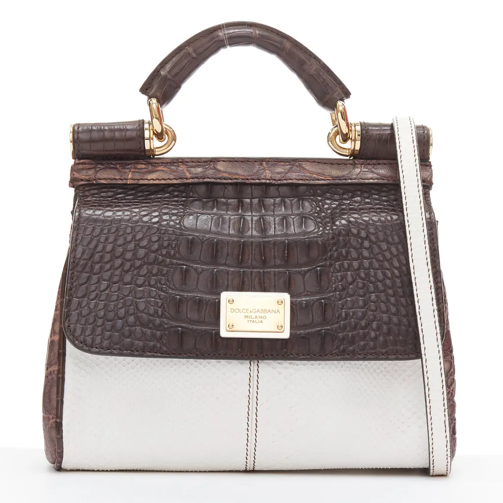 Dolce & Gabbana Miss Sicily Brown Leather Very good - Front View