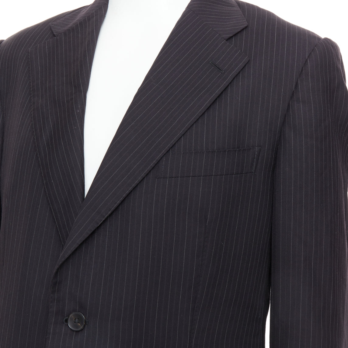Gucci Grey Pinstripe Blazer - Back view