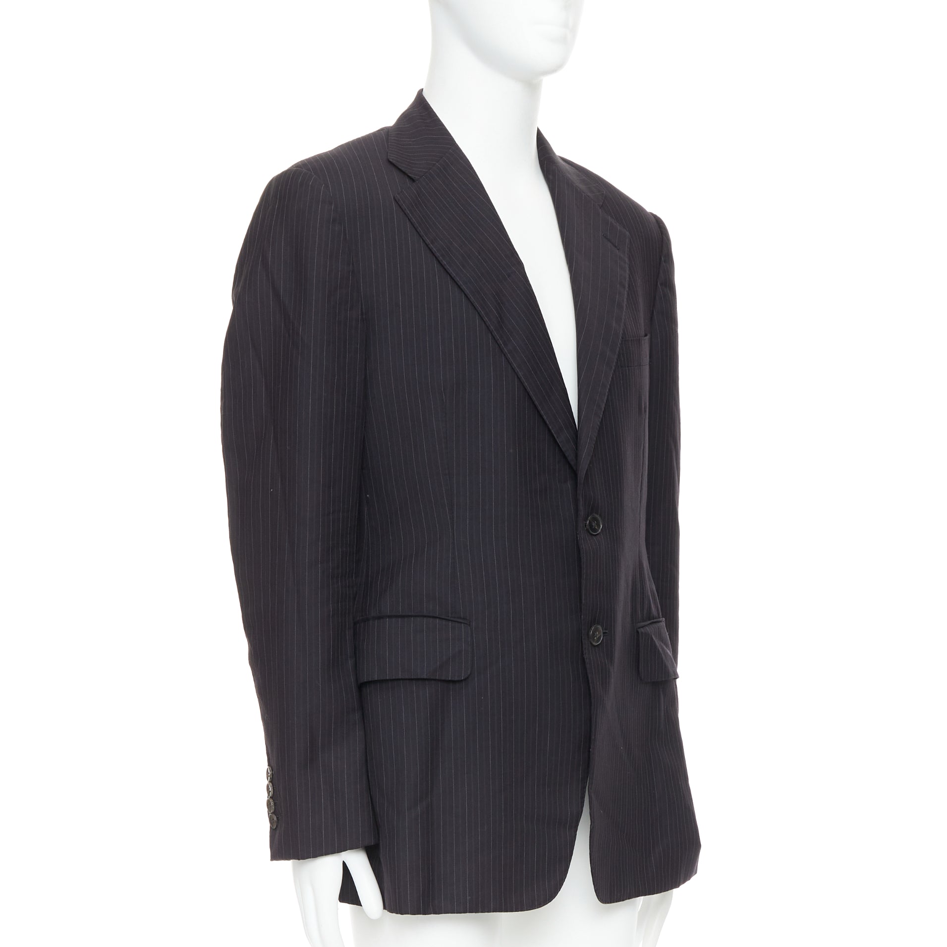 Gucci Grey Pinstripe Blazer - Image 6