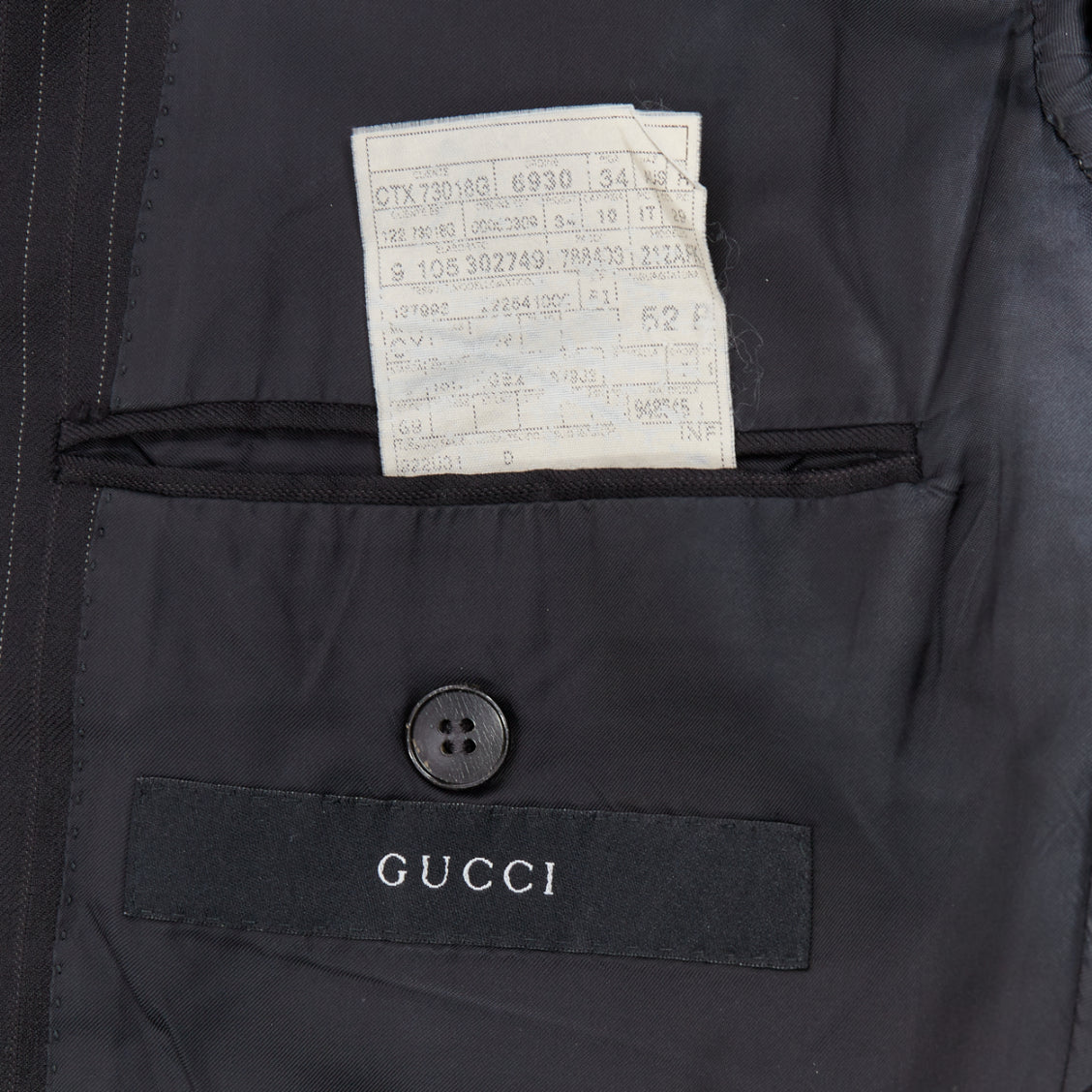 Gucci Grey Pinstripe Blazer - Image 10