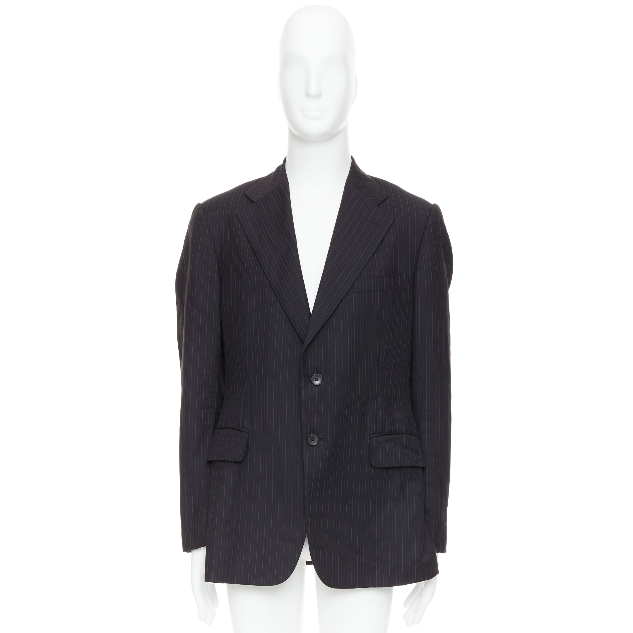 Gucci Grey Pinstripe Blazer - Image 11