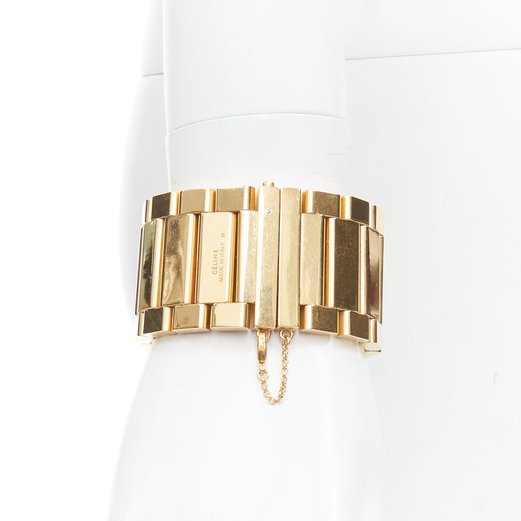 Celine Gold Watch Link Bracelet