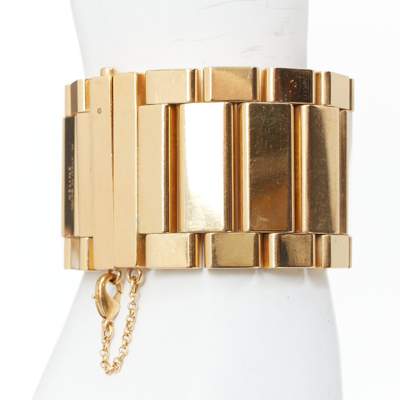 Celine Gold Watch Link Bracelet - Back view
