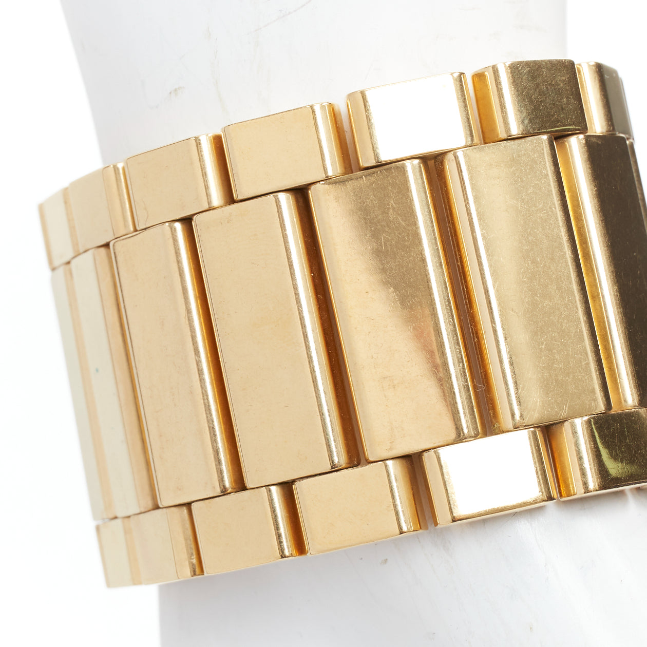 Celine Gold Watch Link Bracelet - Image 6