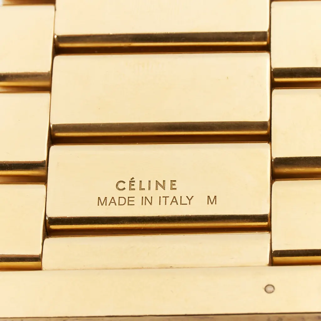 Celine Gold Watch Link Bracelet Gold Metal Very good - Model View