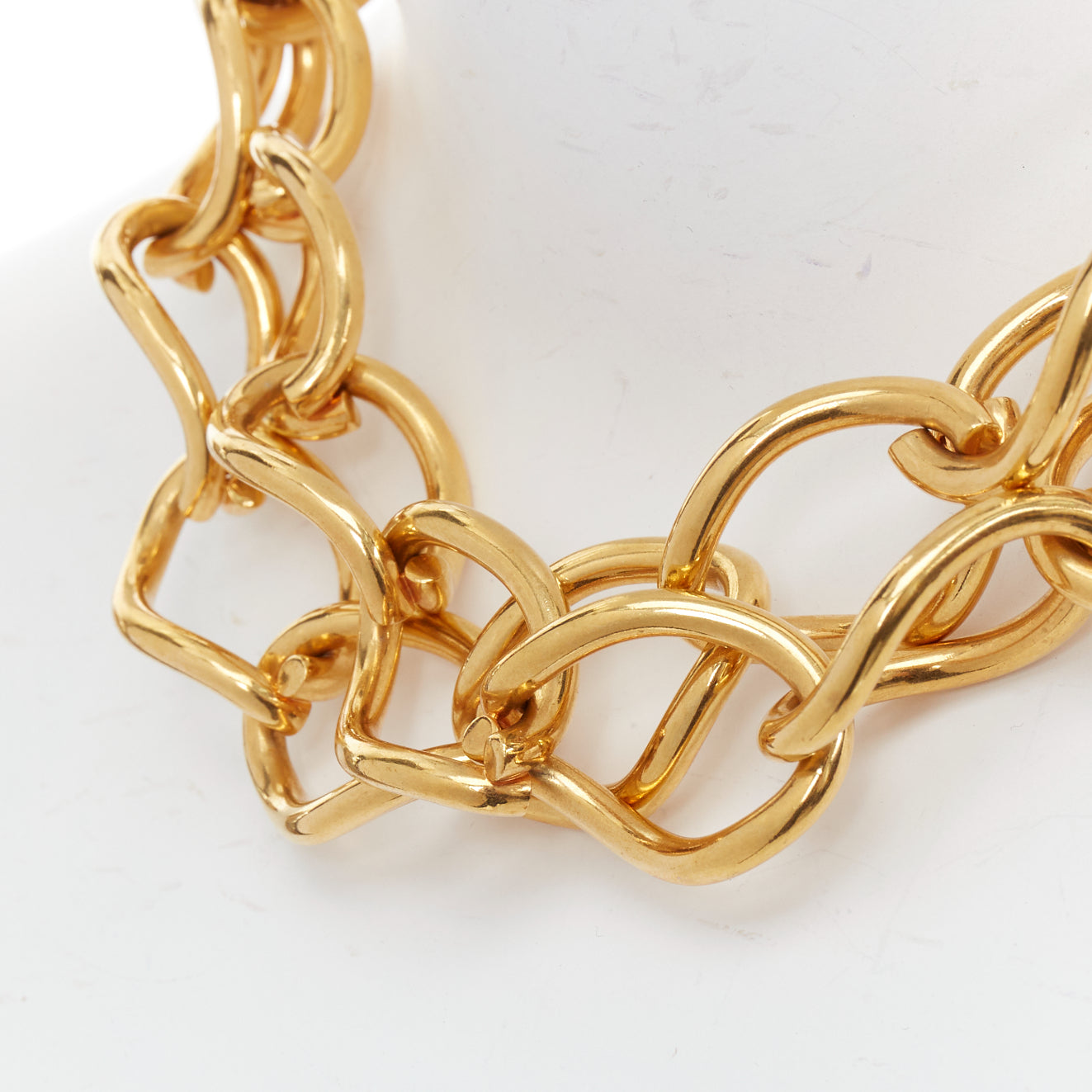 Celine Gold Chain Choker - Back view