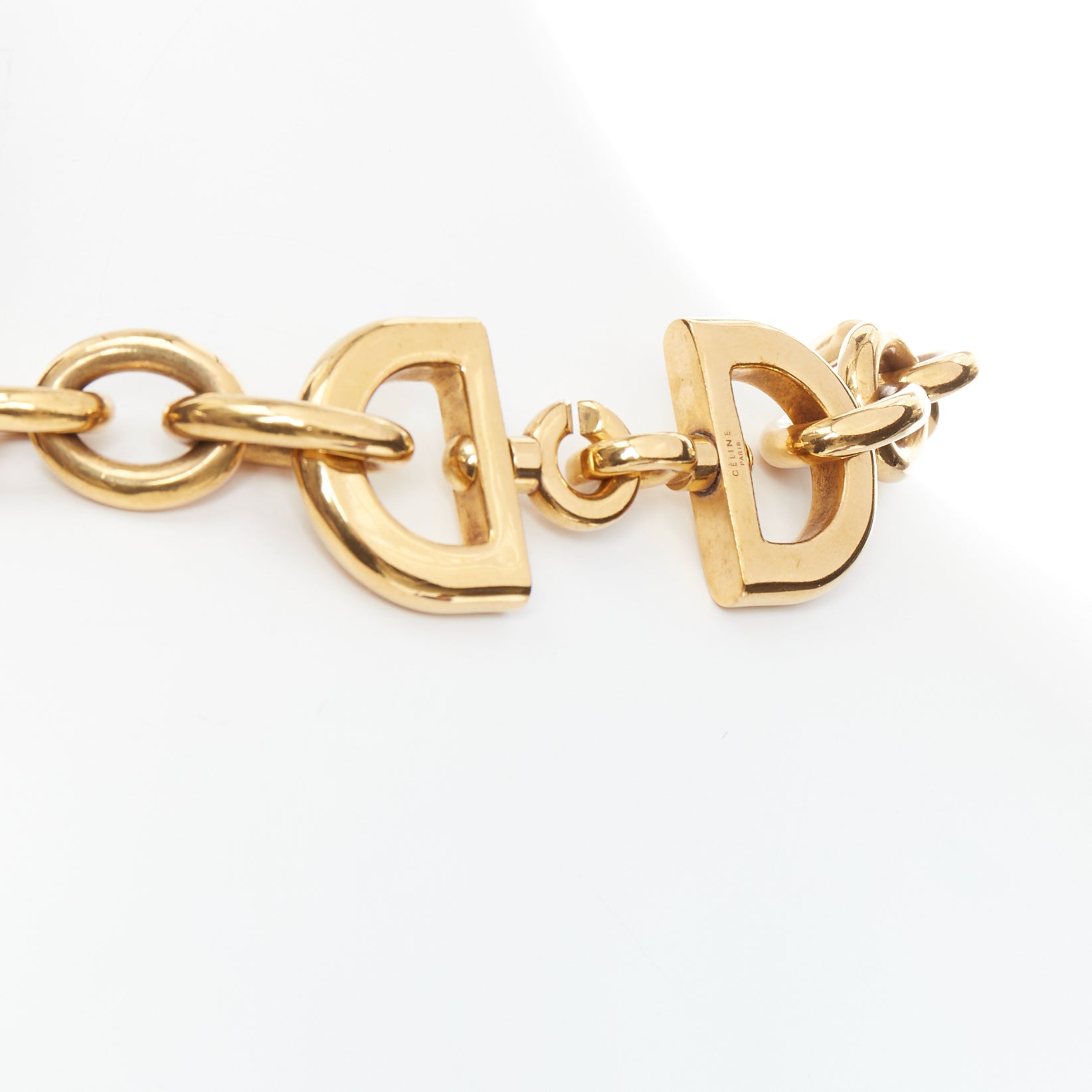 Celine Chunky Loop Necklace - Back view