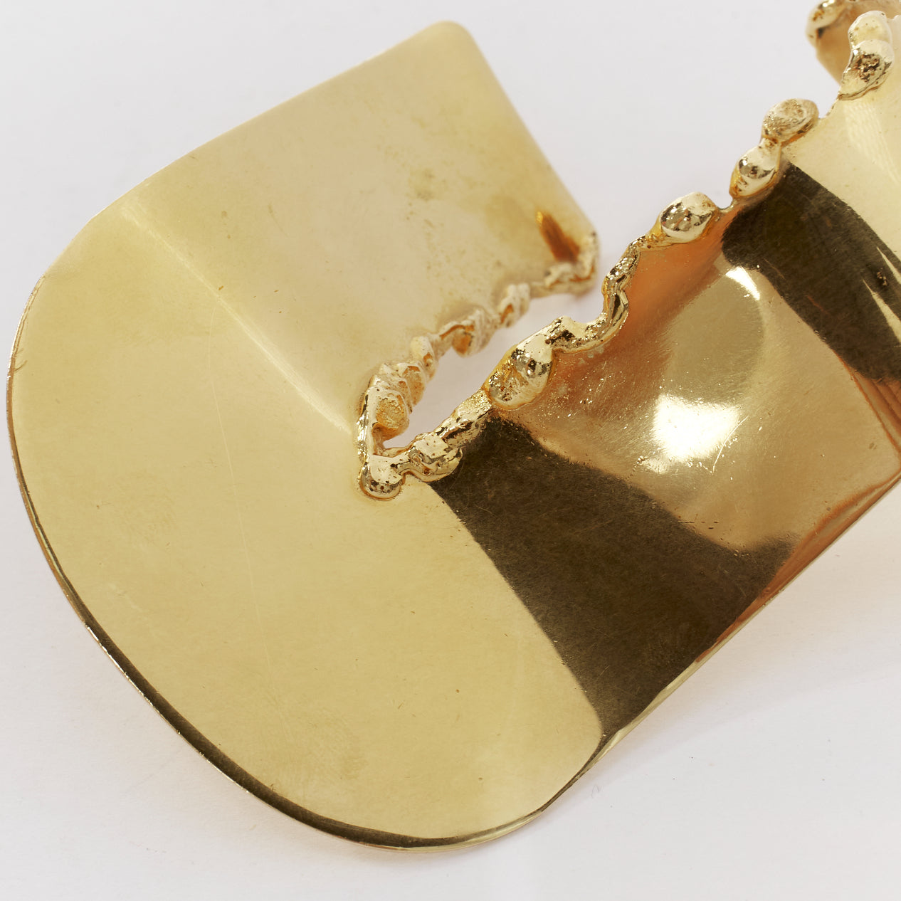 Celine Gold Tear Statement Bangle - Detail 1
