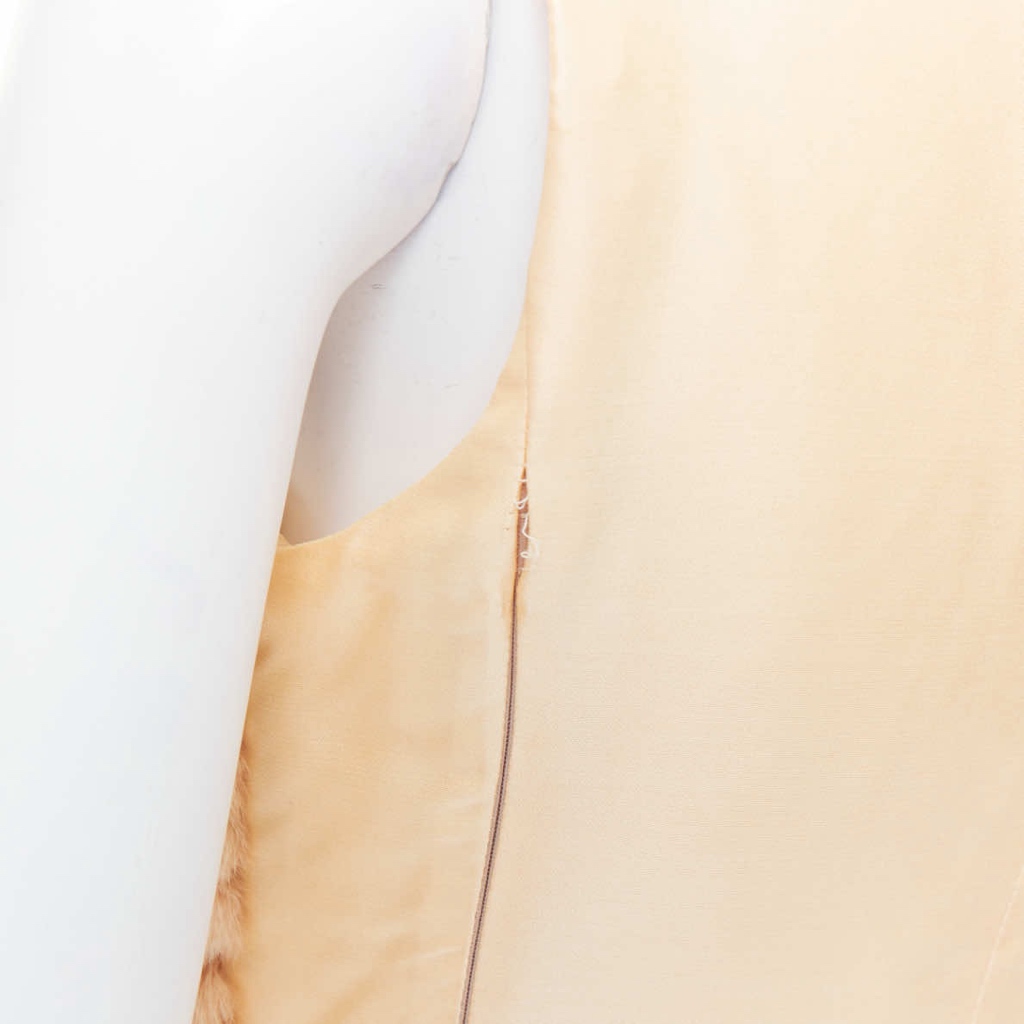 Prada Dyed Fur Satin Vest - Detail 2
