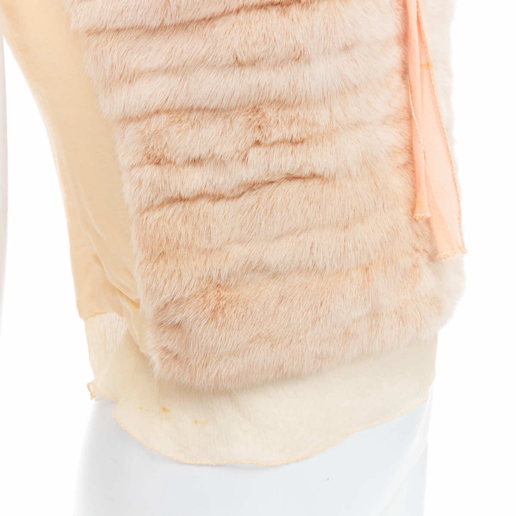 Prada Dyed Fur Satin Vest - Image 10