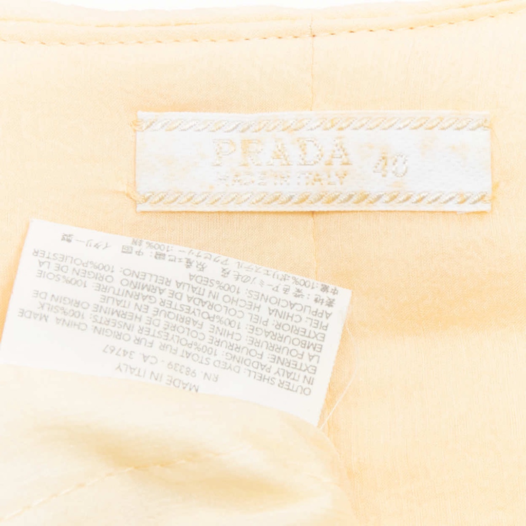 Prada Dyed Fur Satin Vest - Image 11