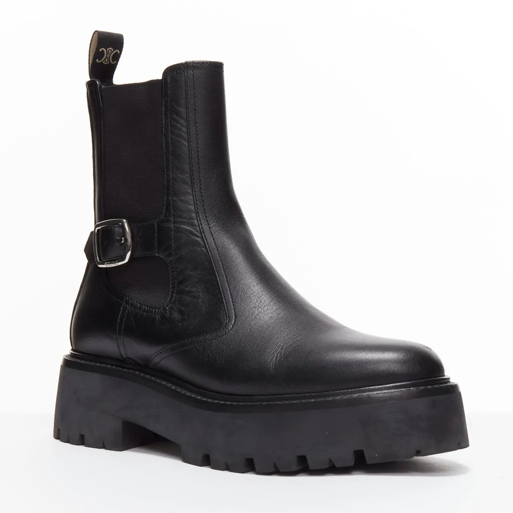 Celine Bulky Chelsea Black Leather Very good - Inside View
