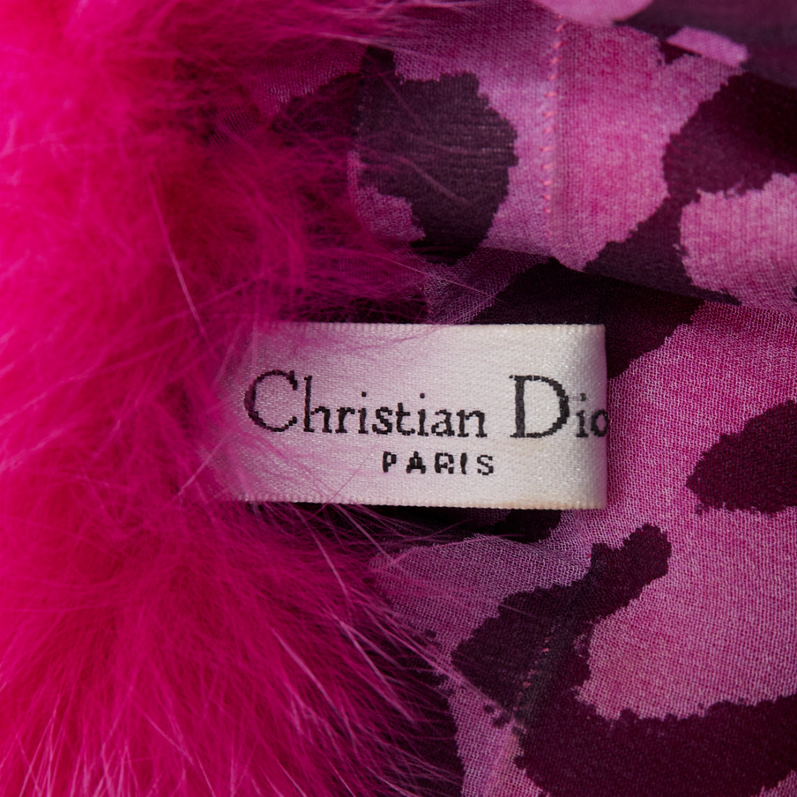 Dior Leopard Silk Shawl - Image 11