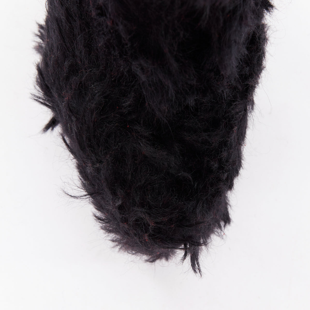 Christian Louboutin Black faux shaggy - Detail 1