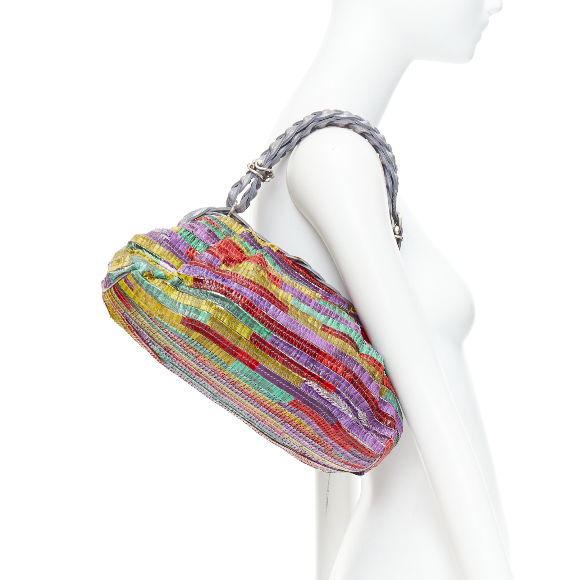 Bottega Veneta Multicolor Frame Bag - Back view