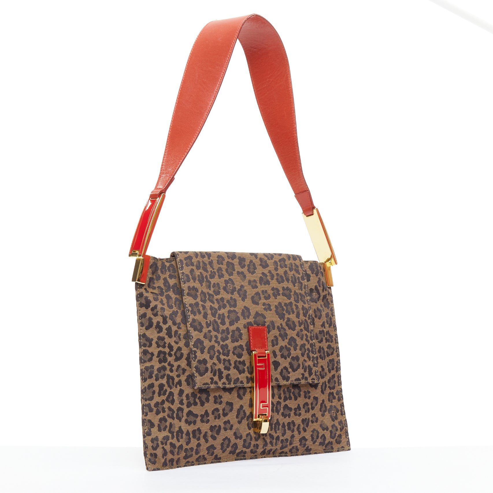 Fendi Leopard FF Shoulder Bag - Image 6