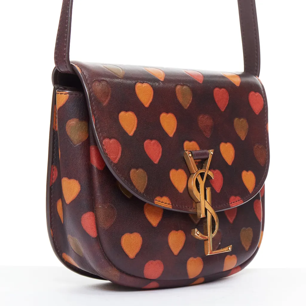 Saint Laurent Kaia Brown Leather Good - Inside View