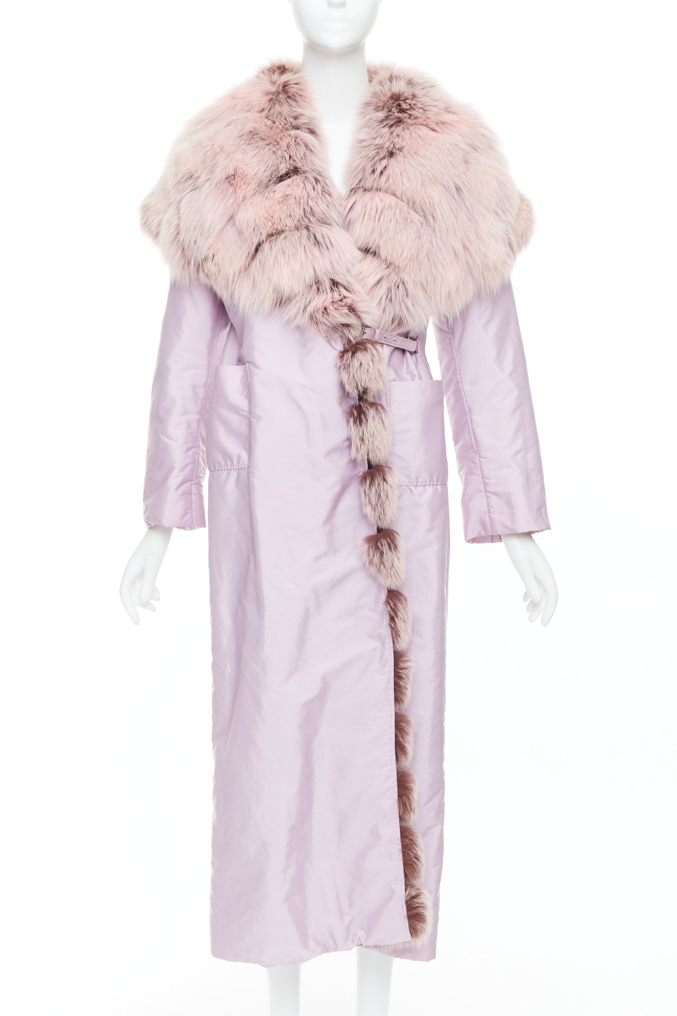 Ermanno Scervino Purple Nylon Coat
