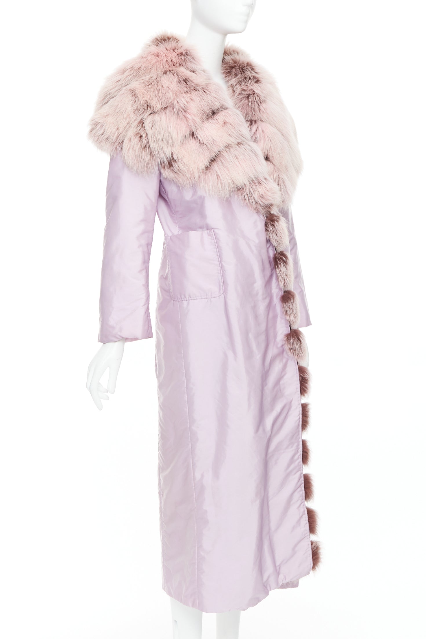 Ermanno Scervino Purple Nylon Coat - 4