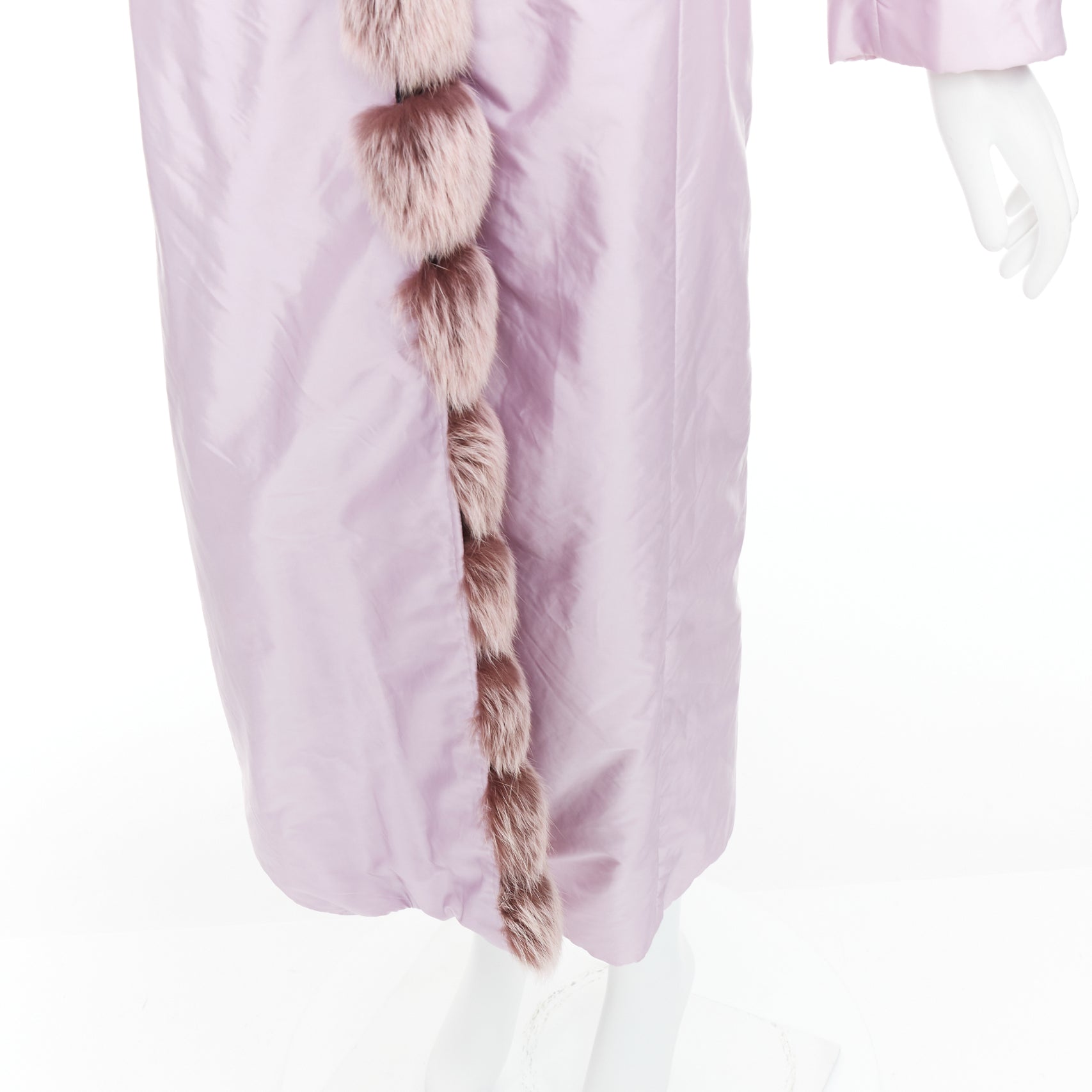 Ermanno Scervino Purple Nylon Coat - Image 10