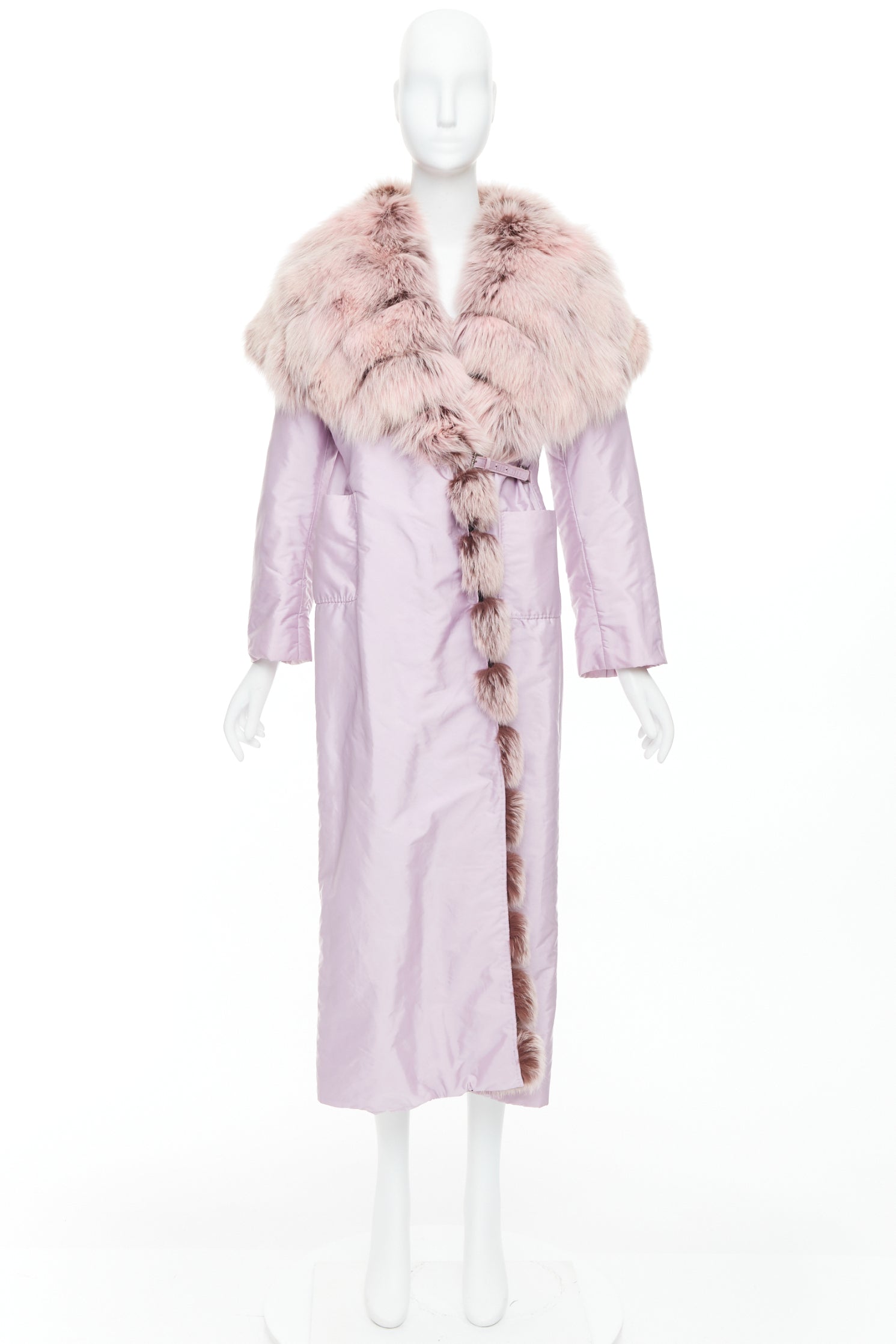 Ermanno Scervino Purple Nylon Coat - Image 12