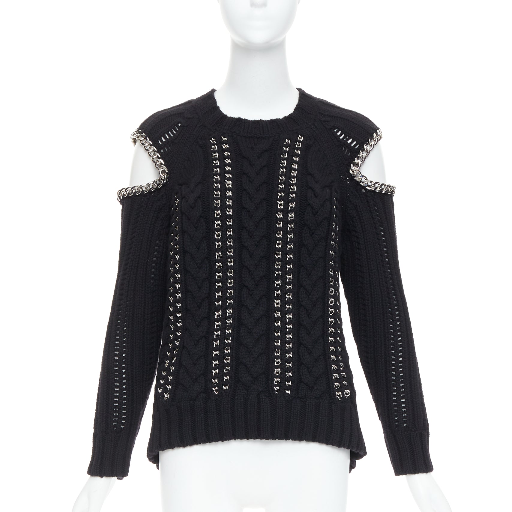 Alexander Mcqueen Chain Cold Sweater