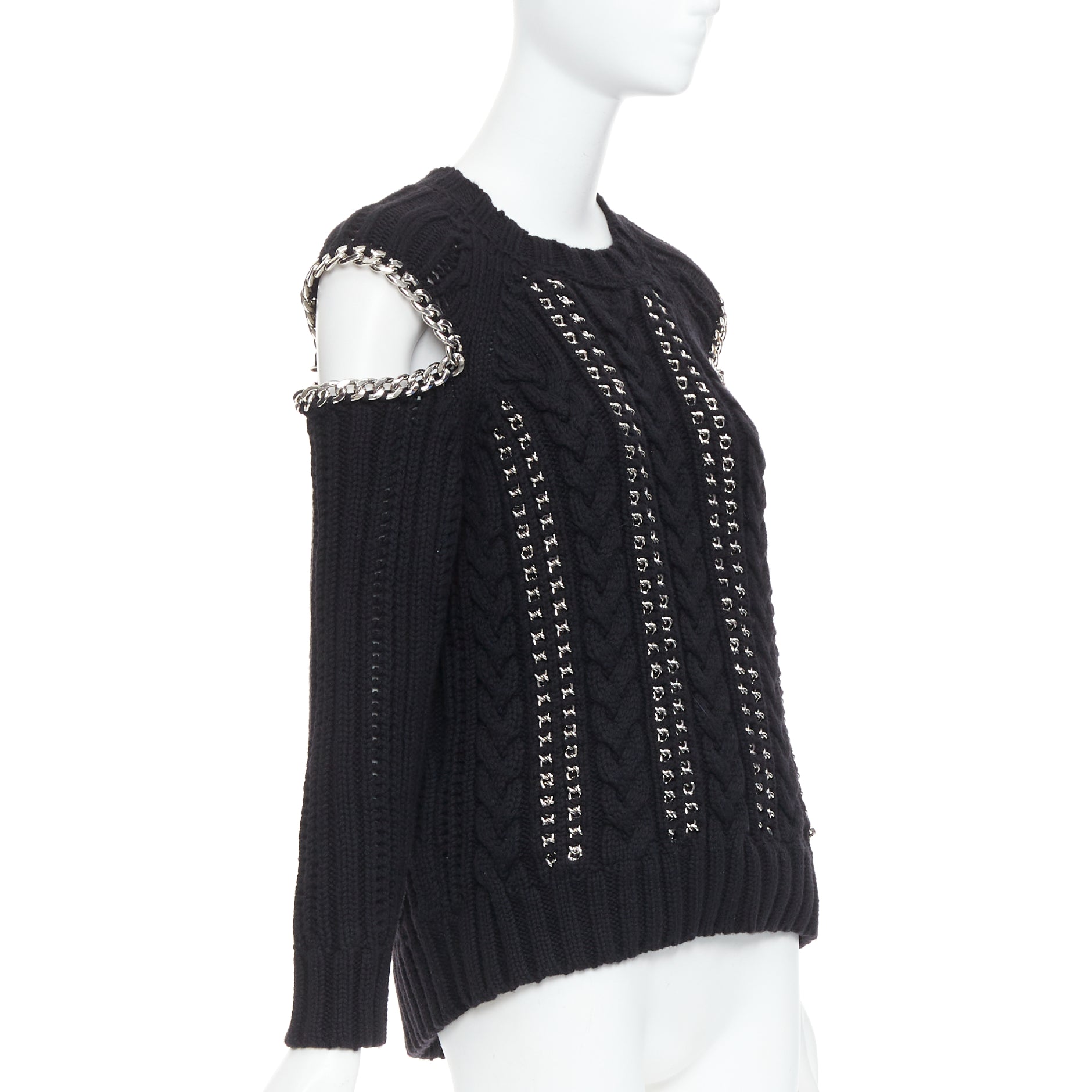 Alexander Mcqueen Chain Cold Sweater - Image 6