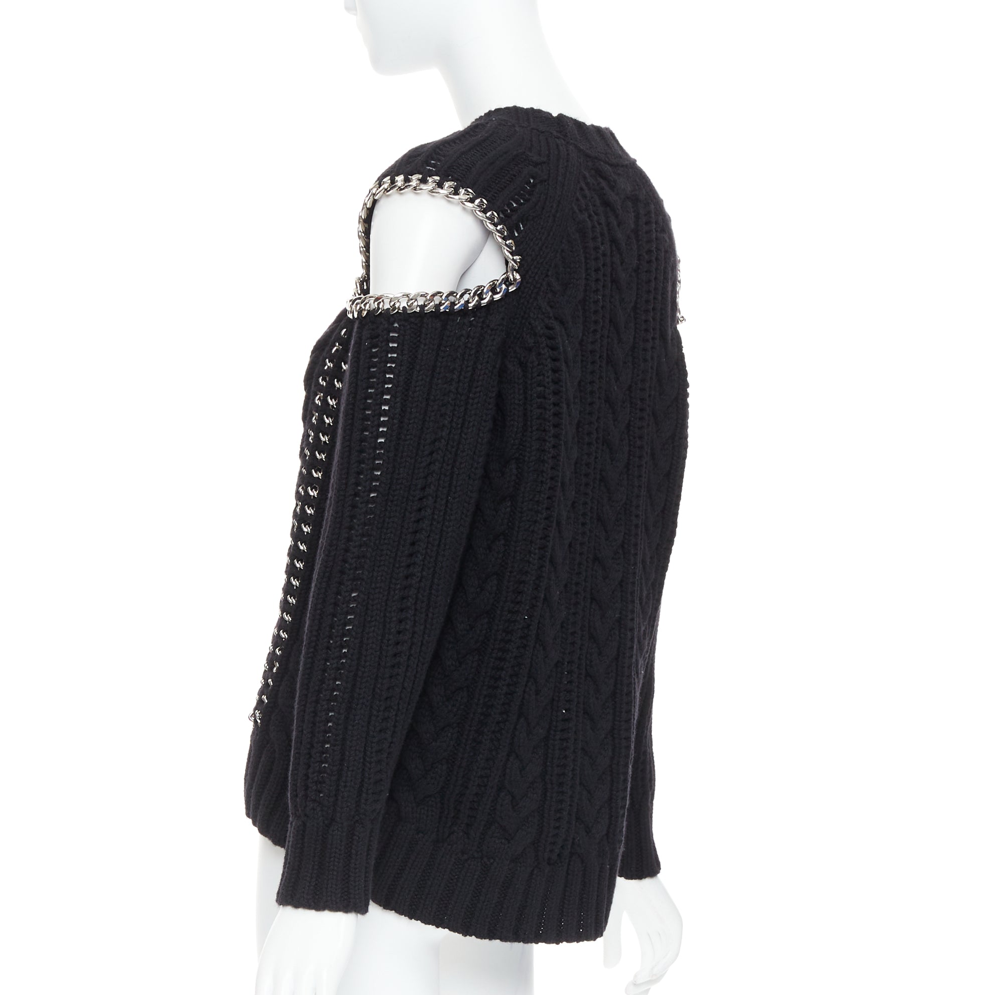 Alexander Mcqueen Chain Cold Sweater - Detail 1