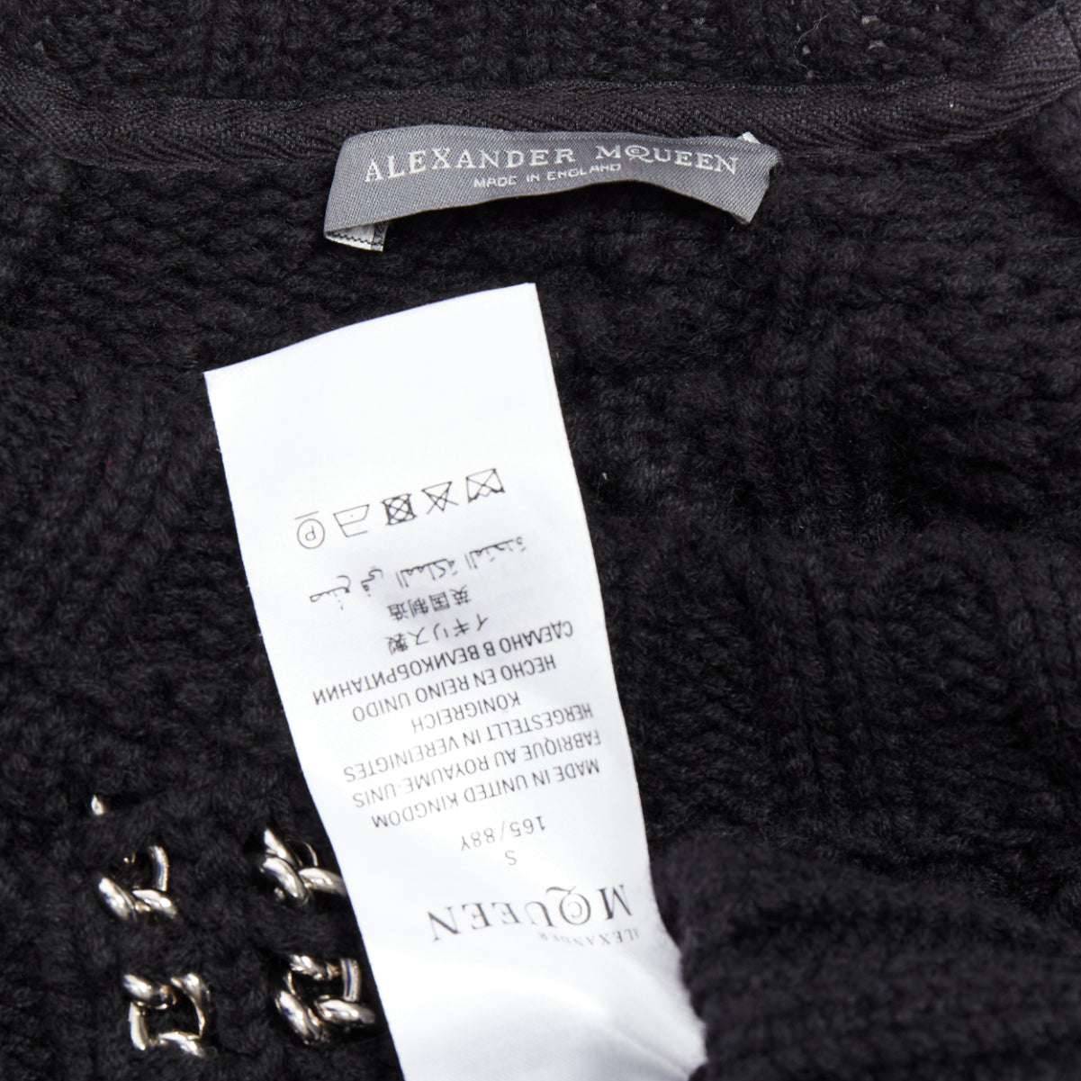 Alexander Mcqueen Chain Cold Sweater - Image 10