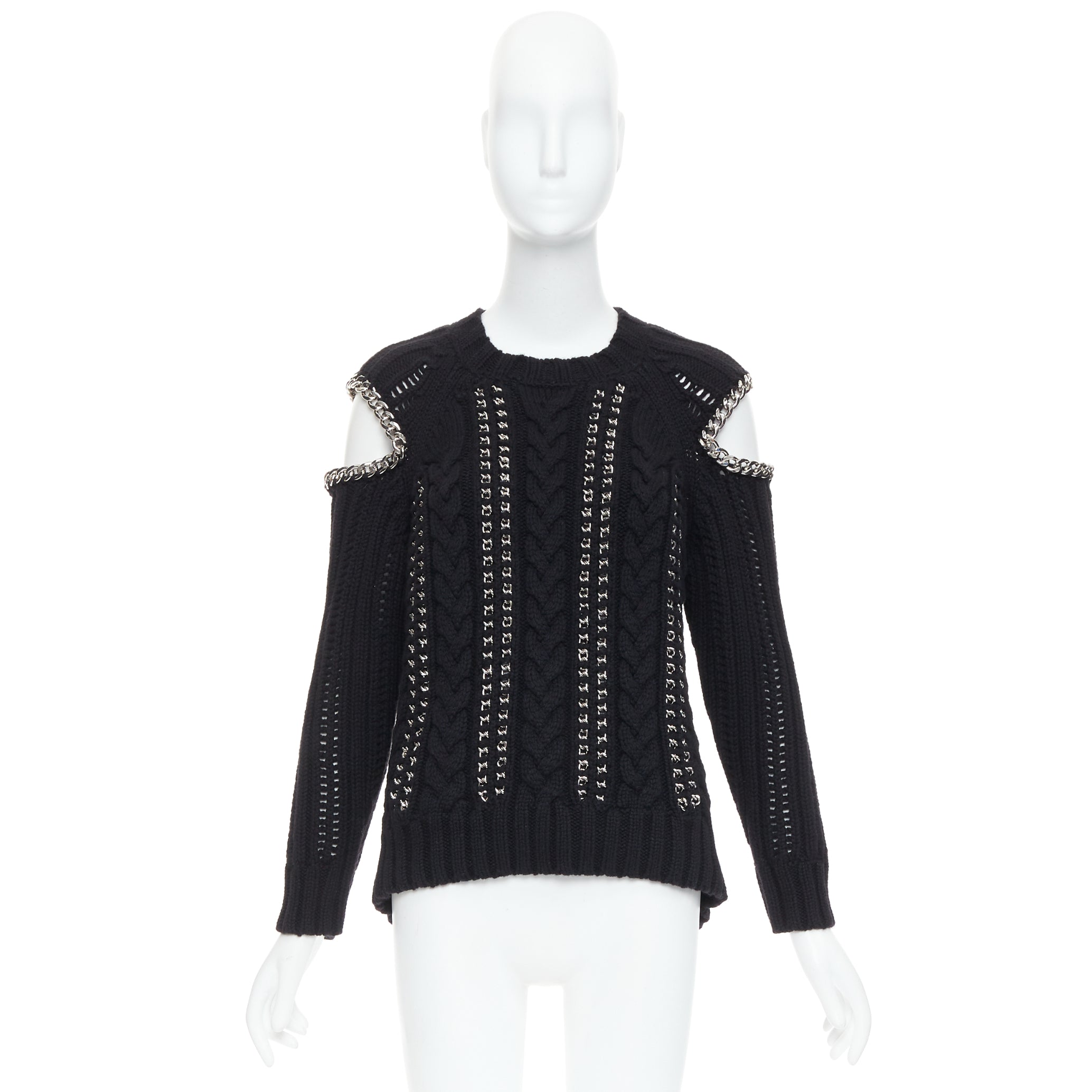 Alexander Mcqueen Chain Cold Sweater - Image 11