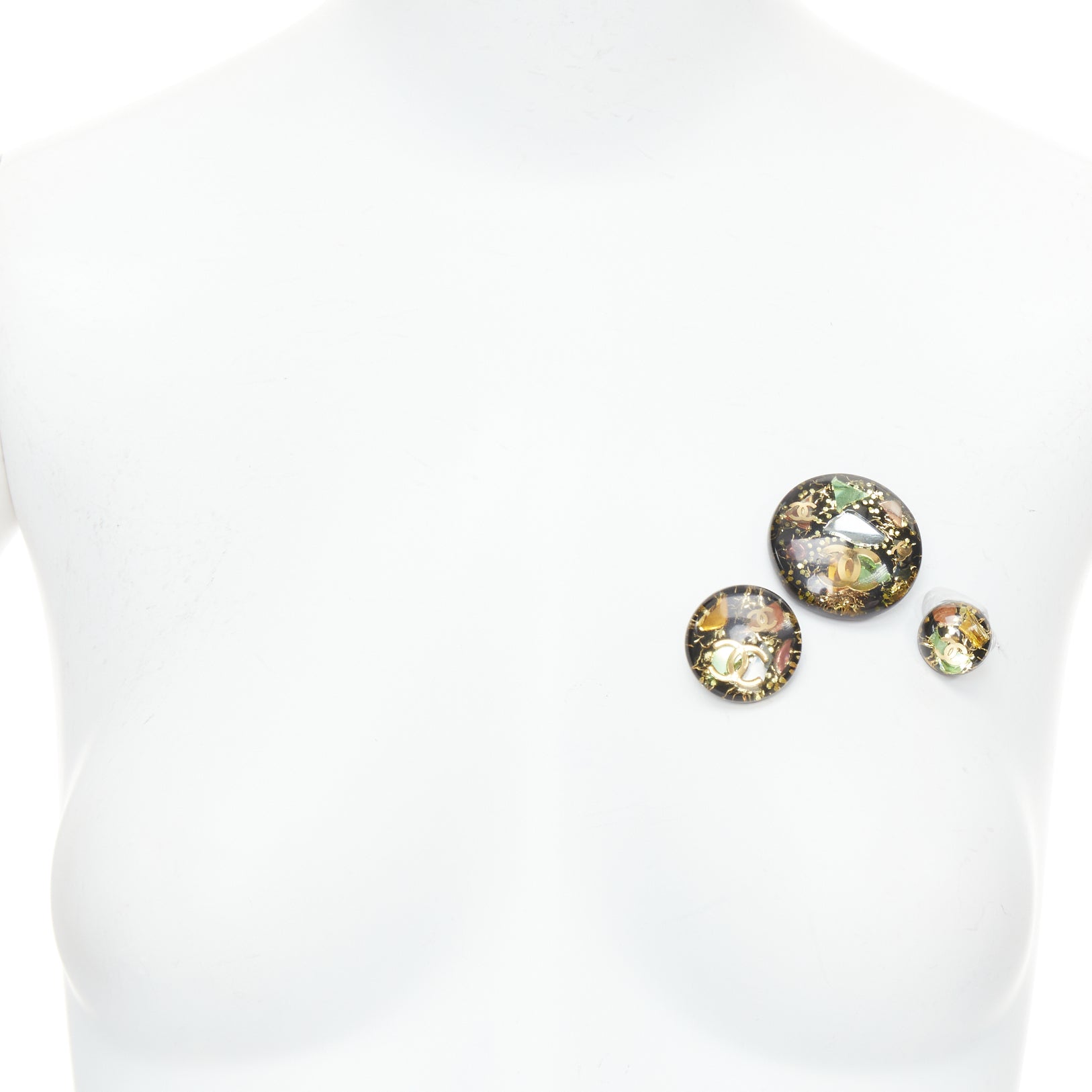 Chanel Set of 3 Pins - Back view