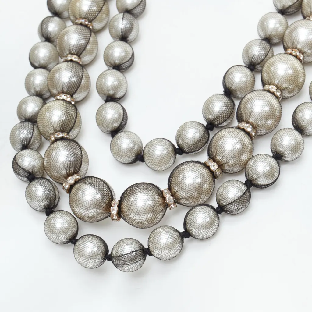 Lanvin Strand Tie Necklace Black Very good - Inside View