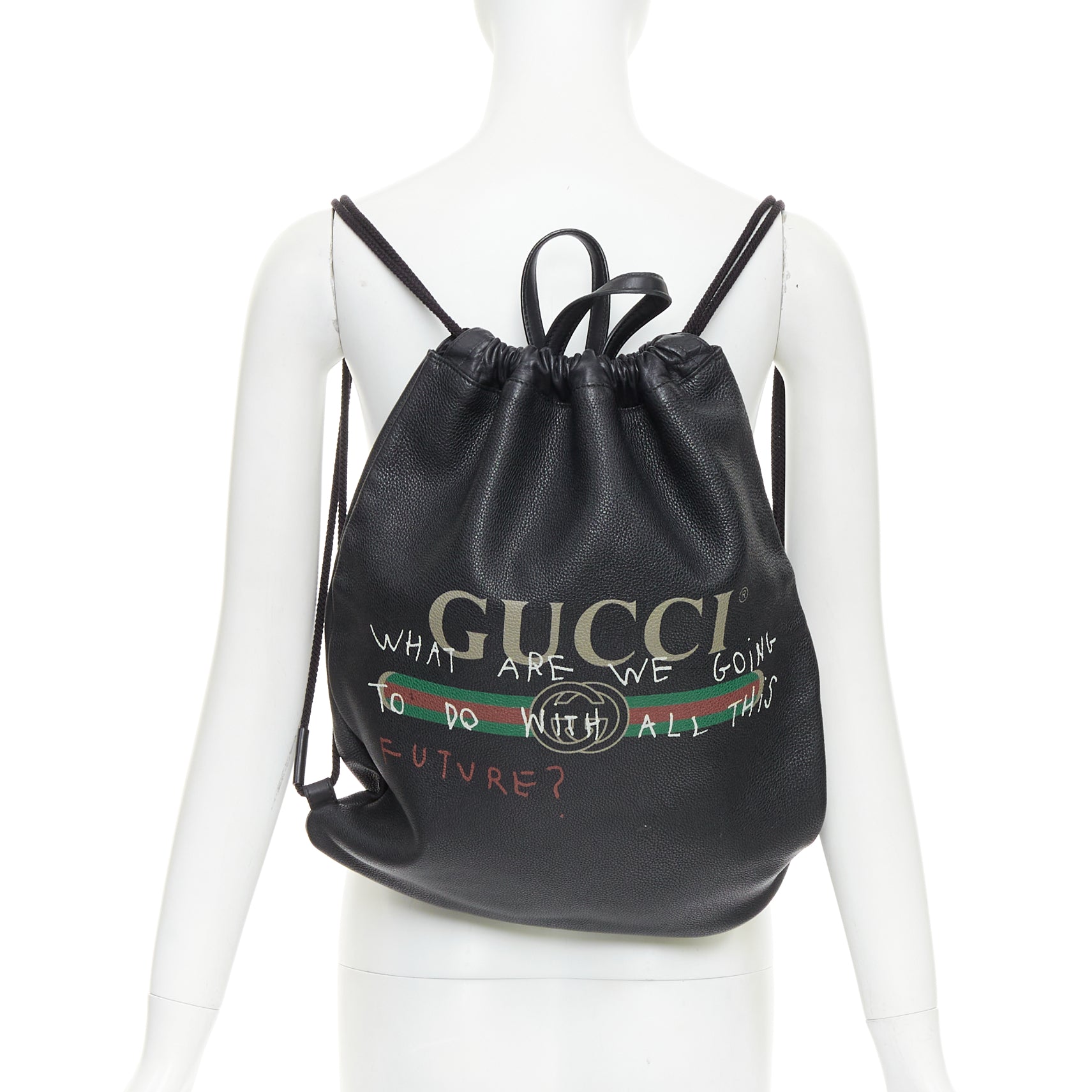 Gucci Graffiti Backpack Tote - Back view