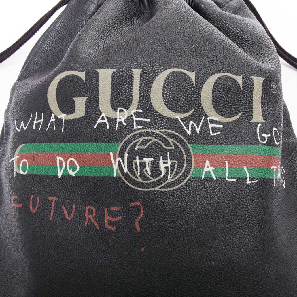 Gucci Graffiti Backpack Tote - Detail 2