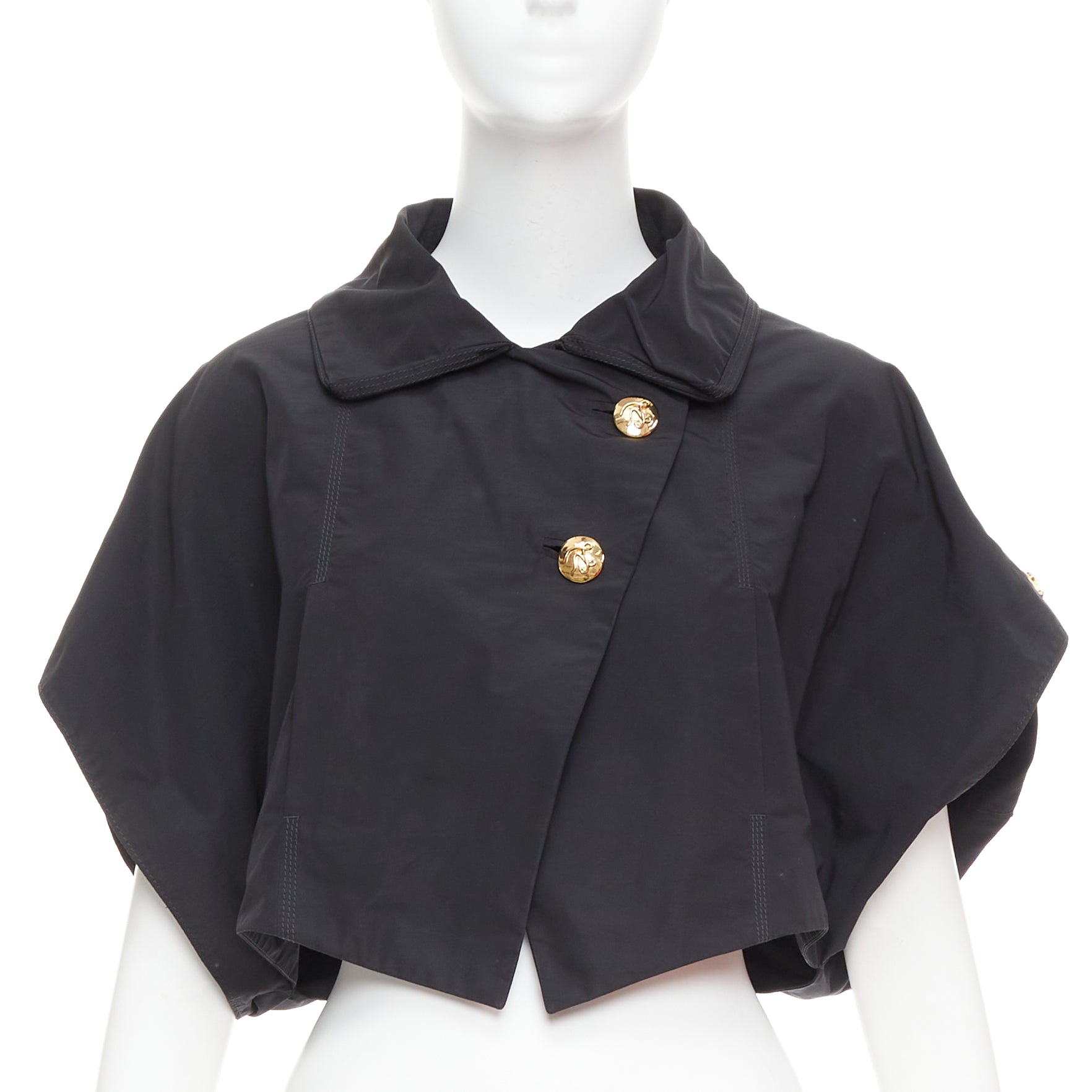 Louis Vuitton Black Gold Button Jacket