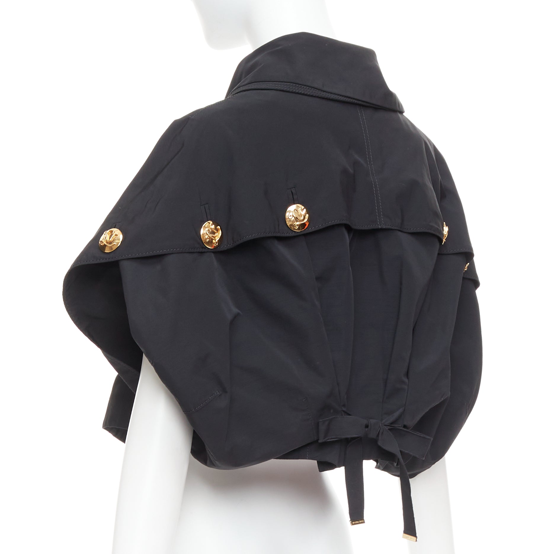 Louis Vuitton Black Gold Button Jacket - Detail 1