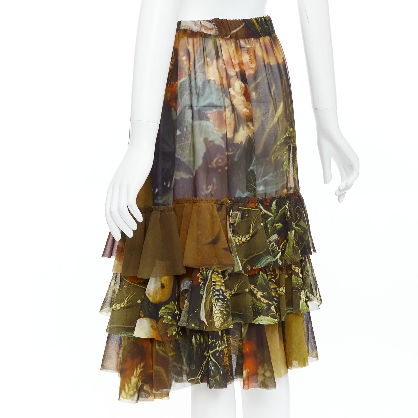 Comme Des Garcons Face Print Skirt - Detail 1