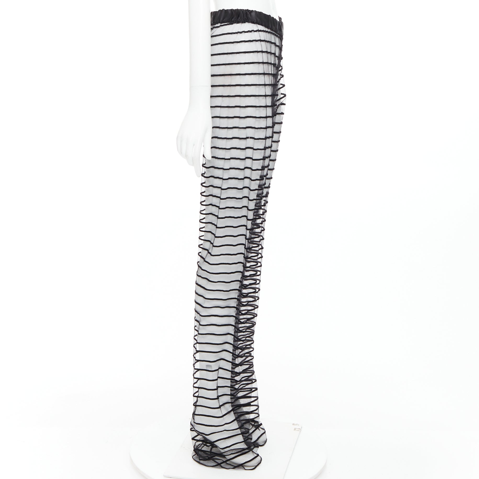 Dries Van Noten Sheer Straight Pants - 4