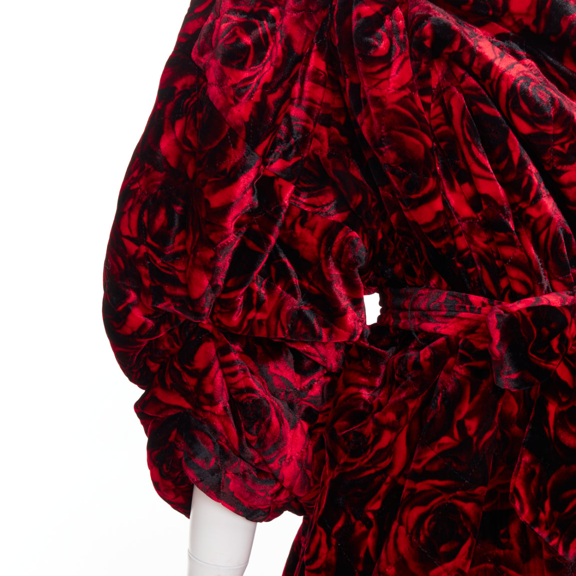 Dries Van Noten Rose Velvet Dress - Back view