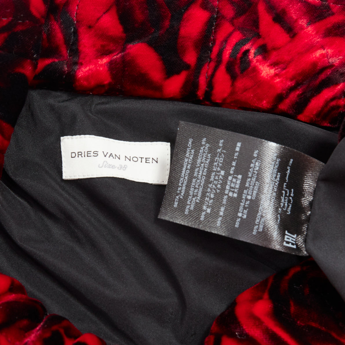 Dries Van Noten Rose Velvet Dress - Image 10