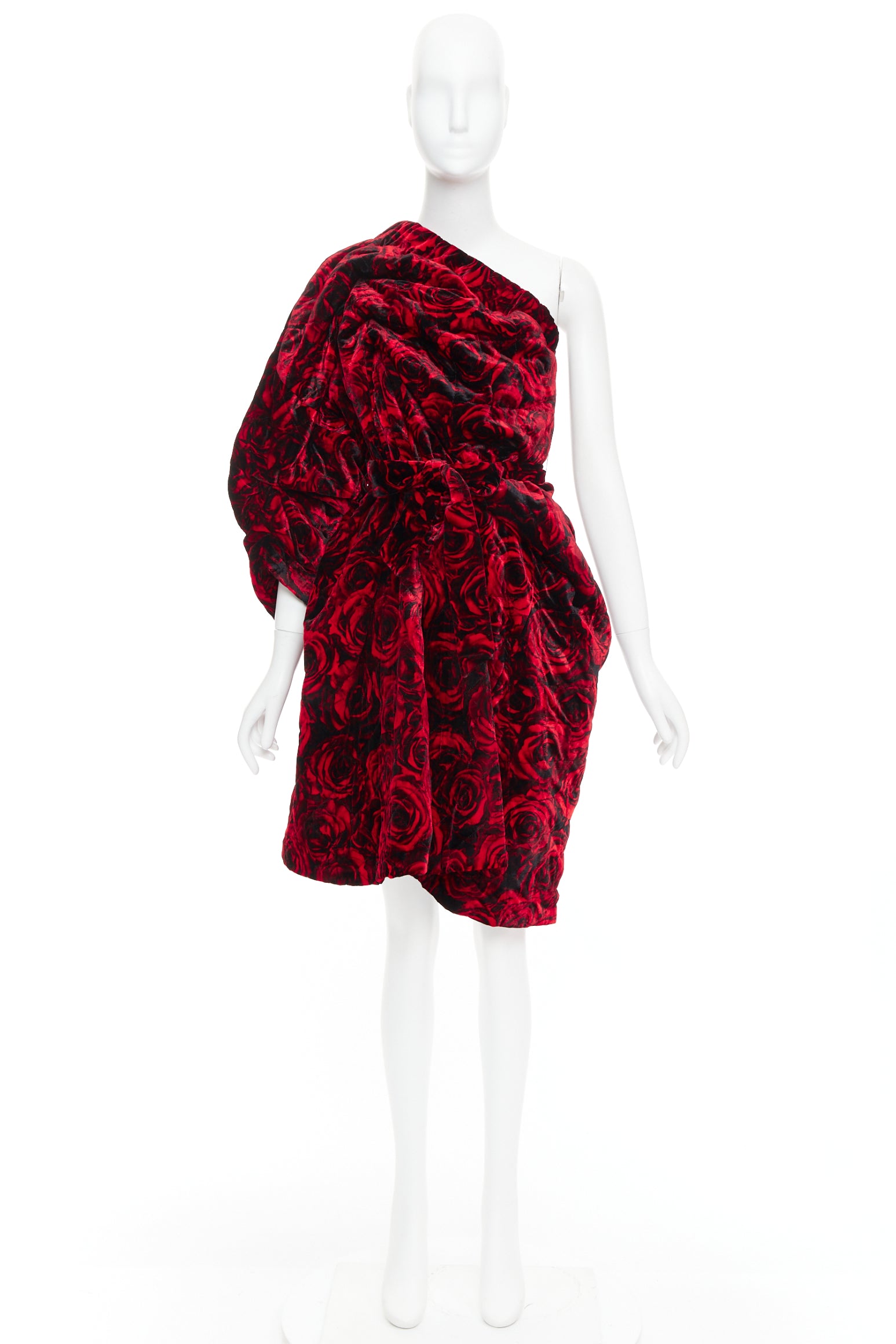 Dries Van Noten Rose Velvet Dress - Image 11