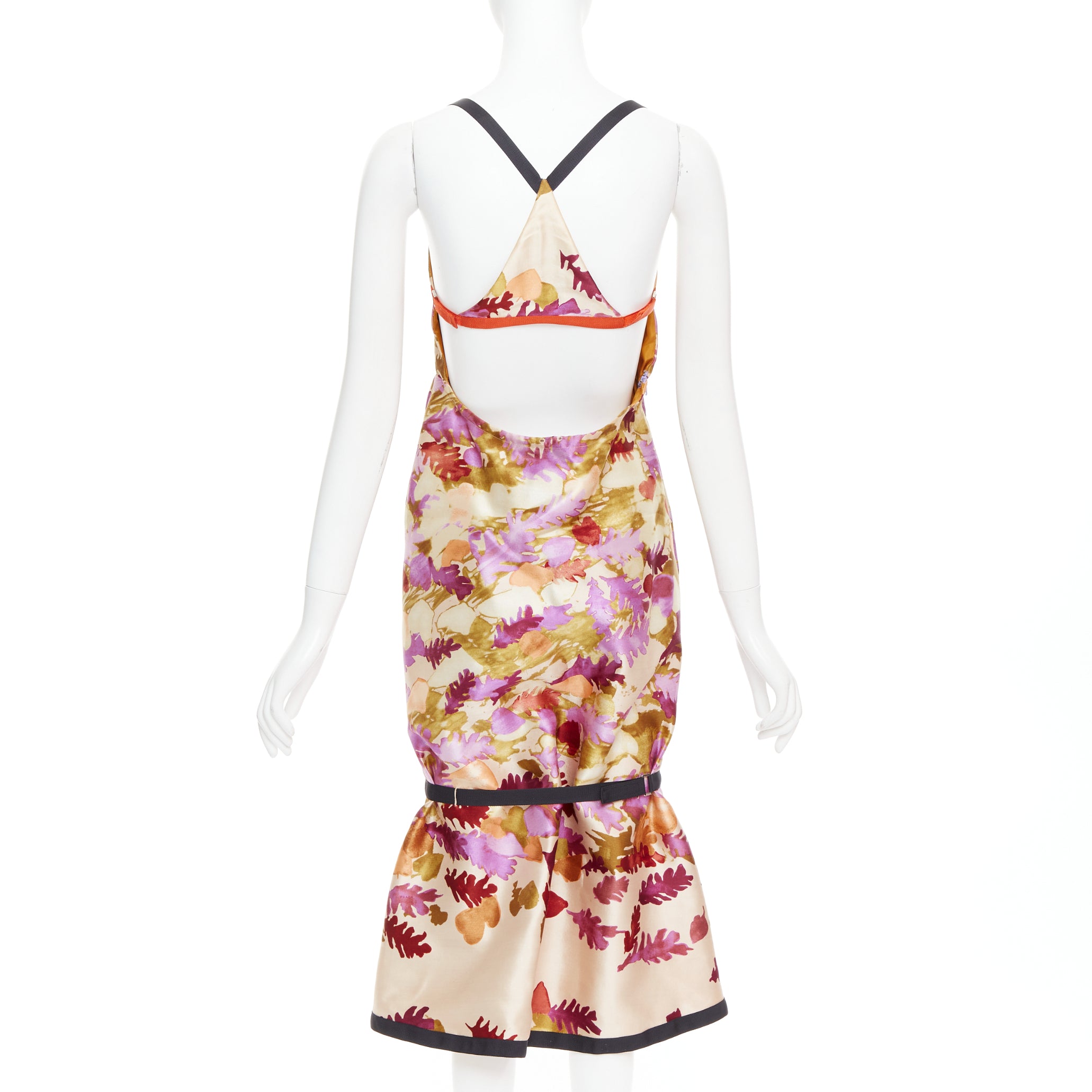 Prada Floral Bondage Dress - Back view
