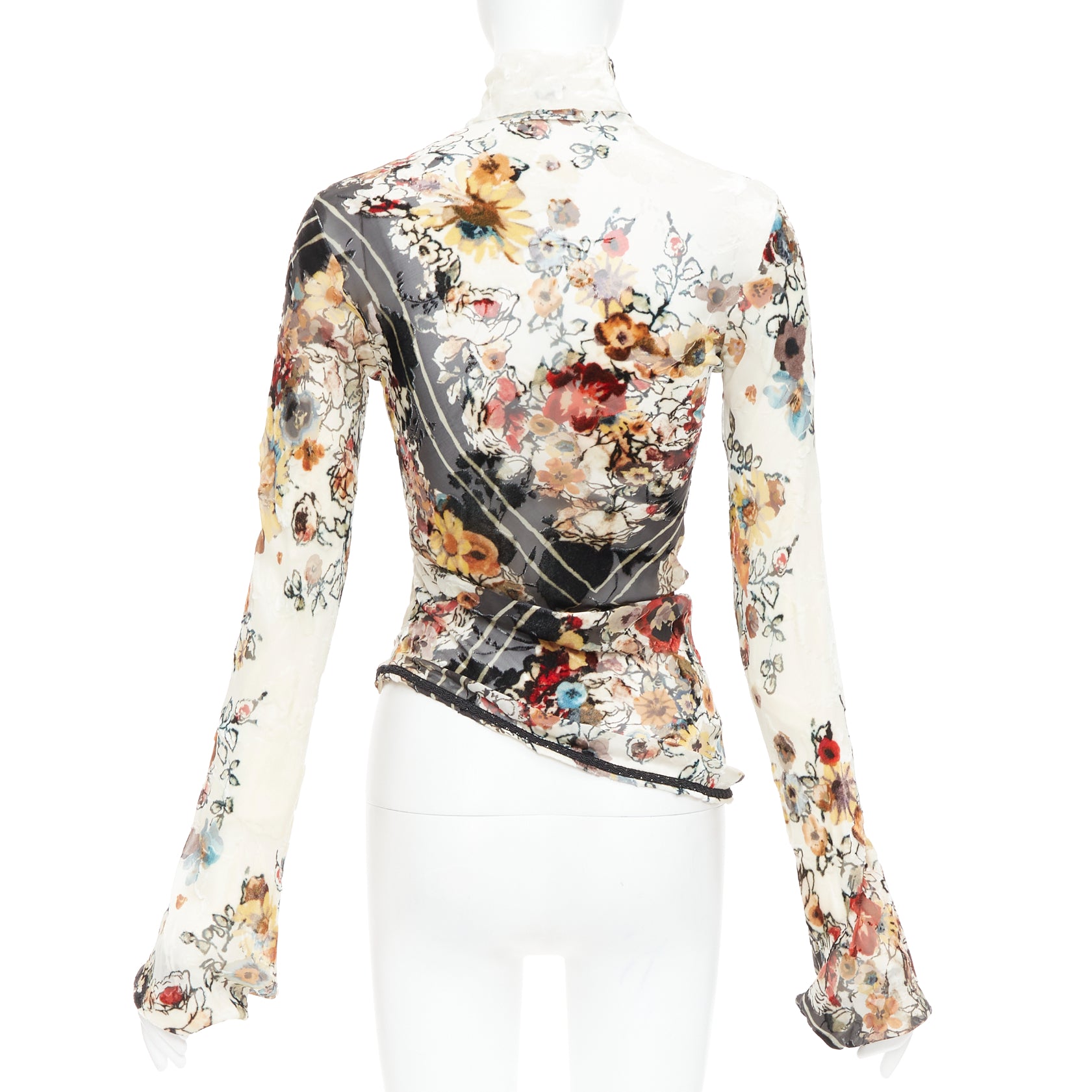 Jean Paul Gaultier Floral Devore Top - Side view