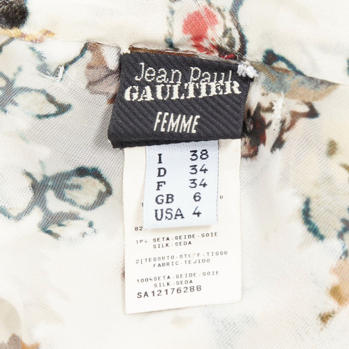 Jean Paul Gaultier Floral Devore Top - Image 10